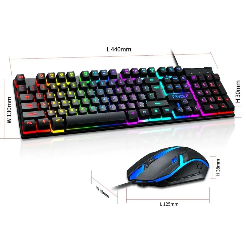 Teclado e Mouse Led